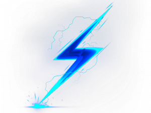 lightning bolt, electric energy, blue lightning, dynamic symbol, Blue Lightning PNG