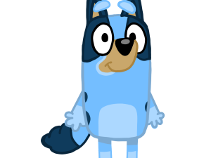 Bluey The Animated Character, Bluey Dog, Cartoon Blue Heeler, Family-Friendly Animation, Bluey and Bingo PNG