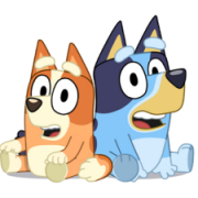 Bluey and Bingo PNG Clipart