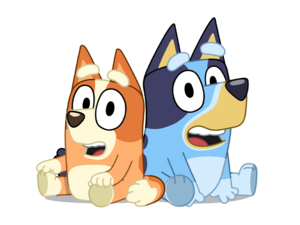 Bluey And Bingo Cartoon Characters, Animated Dog Siblings, Family-Friendly Show, Kids Entertainment, Bluey and Bingo PNG