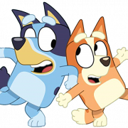 Bluey and Bingo PNG Image File