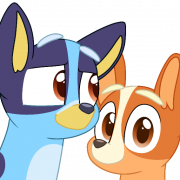 Bluey and Bingo PNG Photo