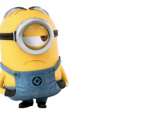 minion character, animated film, playful yellow creature, cartoon sidekick, Bob Minion PNG