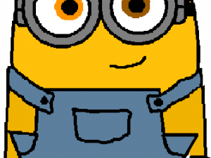 cartoon minion, animated character, yellow creature, fun design, Bob Minion PNG