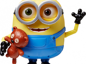 minion toy, animated character, playful figure, collectible figurine, Bob Minion PNG