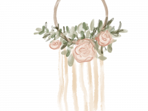 Boho Flowers PNG Picture