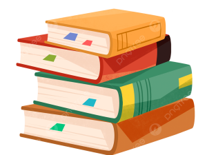 Book Stack PNG Cutout