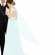 Bride and Groom PNG Image