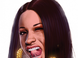 Cardi B PNG Image