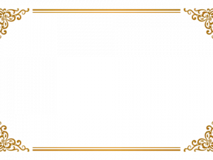 gold frame, decorative border, elegant design, picture display, Certificate Border PNG