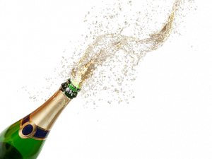 Champagne Bottle PNG Background