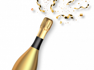 Champagne Bottle PNG HD Image