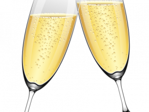 Champagne Glasses Background PNG