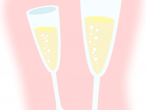 Champagne Glasses PNG Photo