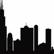 Chicago Skyline PNG Cutout