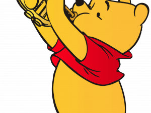 Winnie the Pooh, cartoon character, trumpet playing bear, children's illustration, Classic Winnie The Pooh PNG