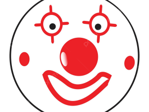 Clown Face PNG Cutout