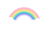 rainbow, colorful arch, clouds, weather phenomenon, Cocomelon Rainbow PNG