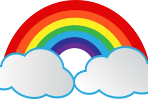 rainbow, colorful arc, weather phenomenon, Clipart clouds, Cocomelon Rainbow PNG