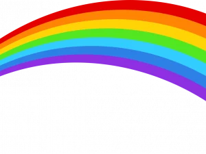 rainbow, vibrant colors, nature phenomenon, arc of light, Cocomelon Rainbow PNG