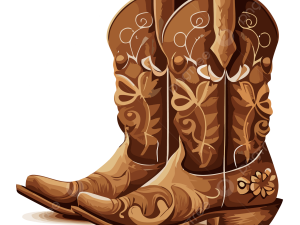 Cowgirl Boot PNG Image File