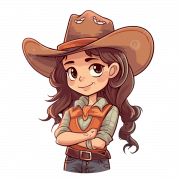 Cowgirl PNG File