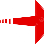 Curved Red Arrow No Background