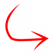 Curved Red Arrow PNG Image HD