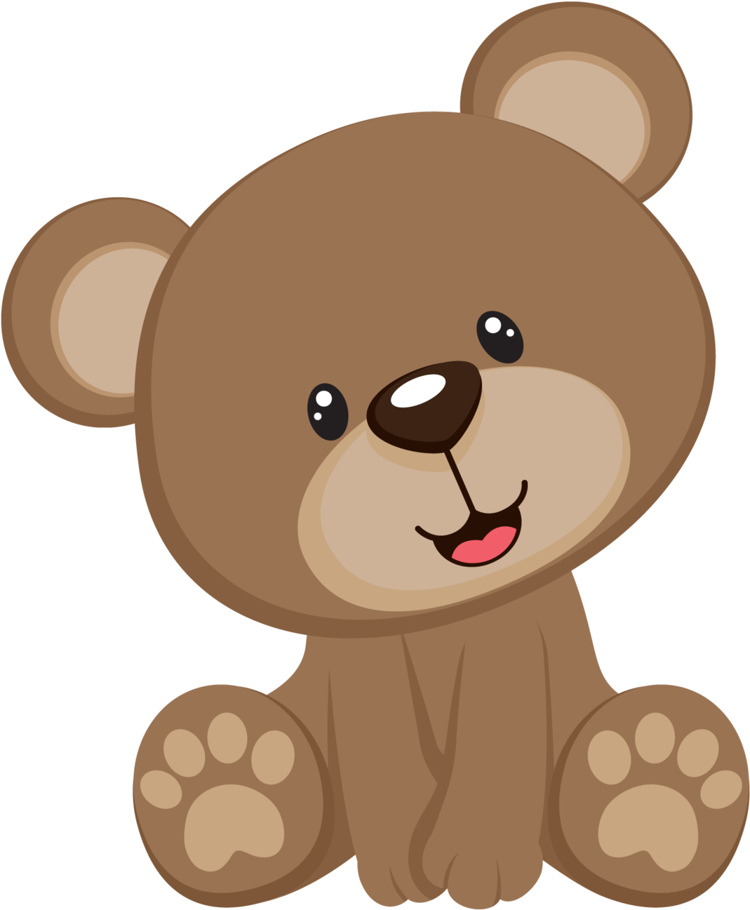 Cute Bear Background PNG