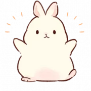 Cute Bunny Background PNG
