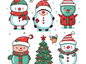 Cute Christmas PNG Background