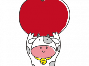 Cute Cow PNG Image