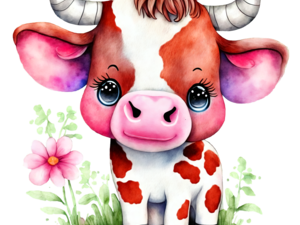 Cute Cow PNG Image File