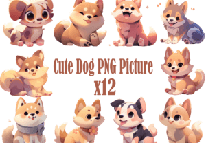 Cute Dog PNG File