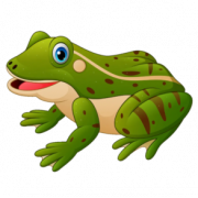 Cute Frog Background PNG