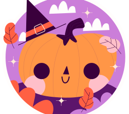 Cute Halloween Background PNG