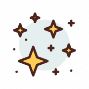 Cute Stars Background PNG