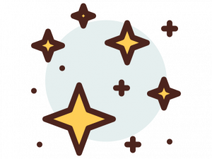 Cute Stars Background PNG