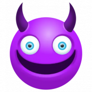 Demon Emoji PNG Cutout