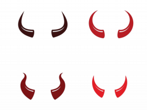 devil horns, fantasy accessories, costume elements, Halloween props, Demon Horns PNG