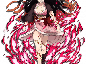 anime character, demon theme, fantasy art, vibrant colors, Demon Slayer Character PNG