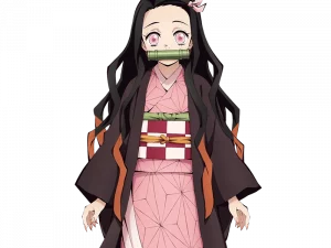 anime character, traditional kimono, Japanese culture, fantasy illustration, Demon Slayer Character PNG