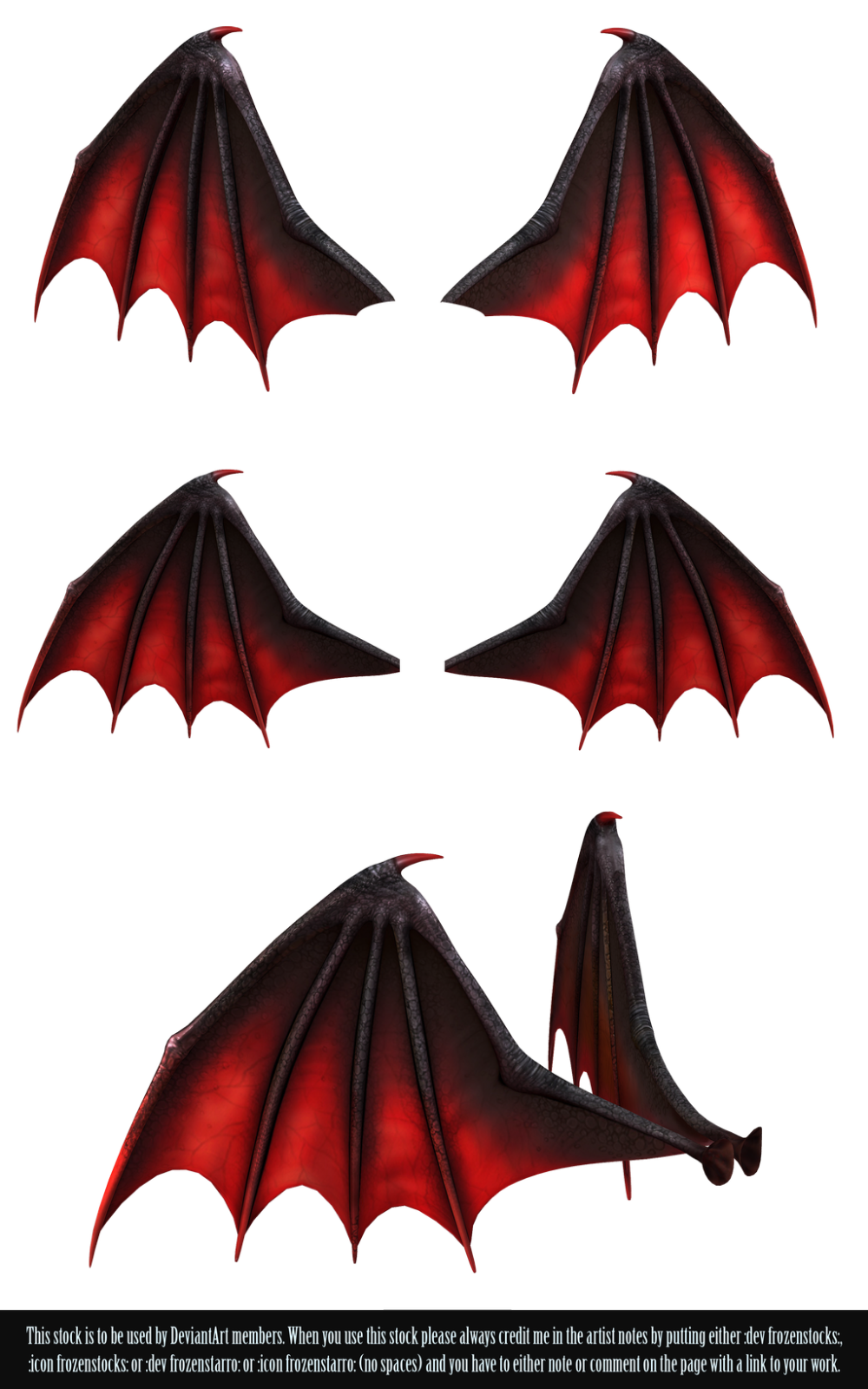 Devil Wings Background PNG