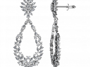 Diamond Earring Background PNG