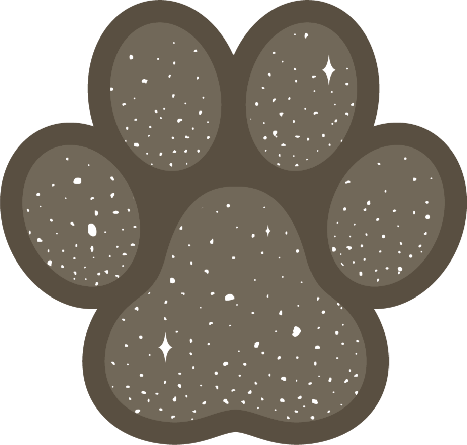 Dog Paw Print Background PNG