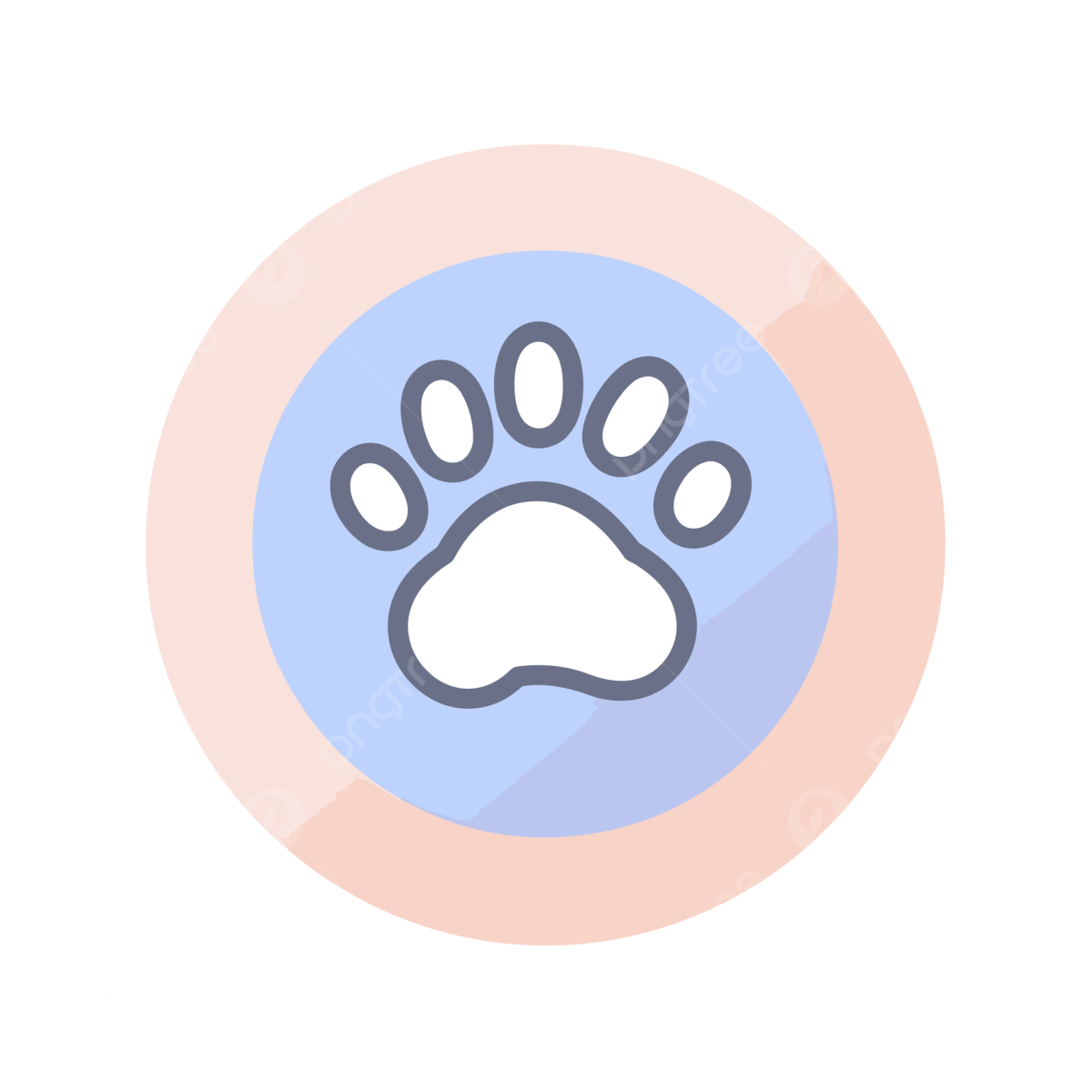 Dog Paw Print PNG Cutout