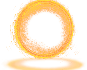 orange energy ring, glowing circular design, abstract light effect, vibrant heat wave, Dr Strange Portal PNG