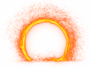 fire effect, fiery swirl, flame circle, glowing sparks, Dr Strange Portal PNG