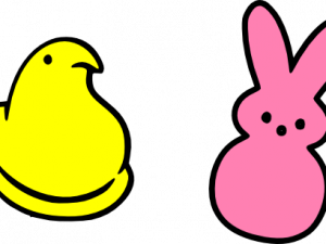 Easter Peeps Bunny PNG Cutout