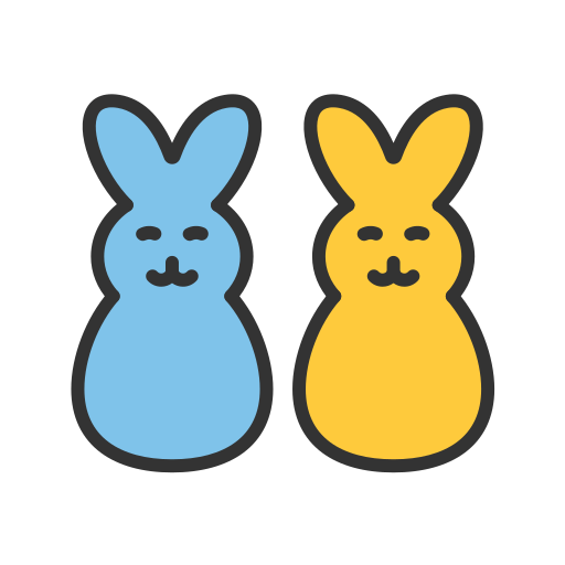 Easter Peeps Bunny PNG HD Image